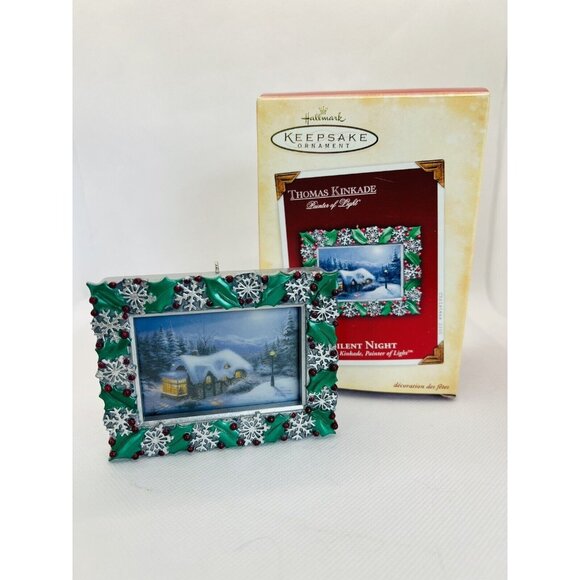 Hallmark Keepsake Christmas Ornament- Silent Night- Thomas Kinkade 2005 - Picture 1 of 5